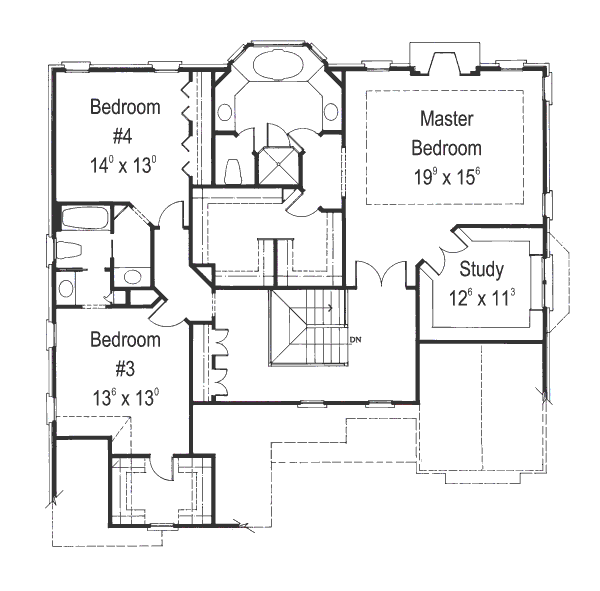 upper floor house blueprint