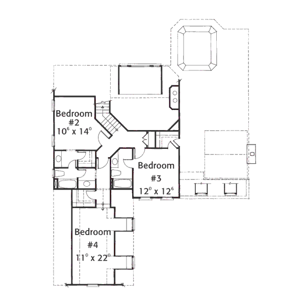 upper floor house blueprint