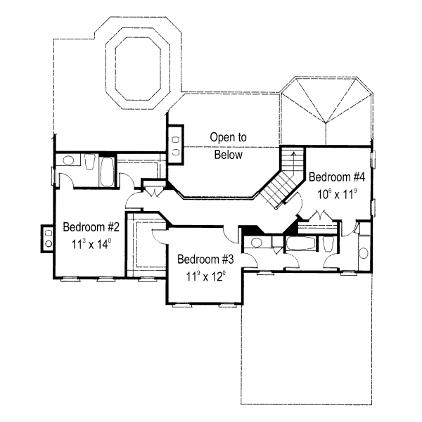 upper floor house blueprint