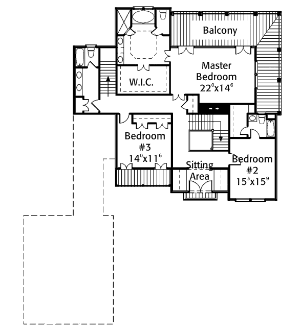 upper floor house blueprint