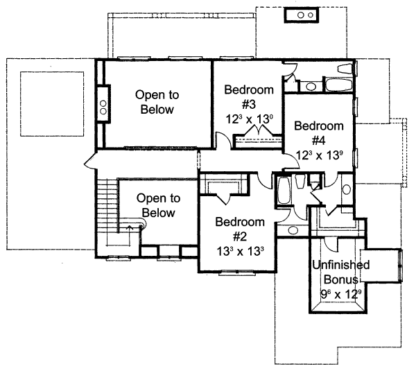 upper floor house blueprint