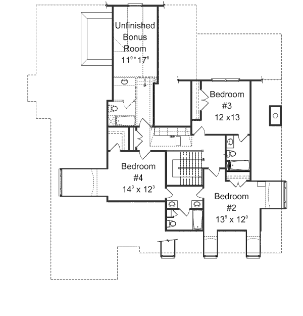 upper floor house blueprint