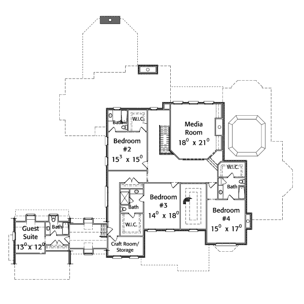 upper floor house blueprint