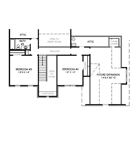 upper floor house blueprint