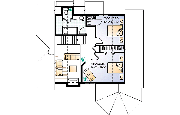 upper floor house blueprint