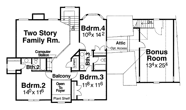 upper floor house blueprint