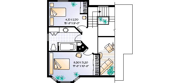 upper floor house blueprint