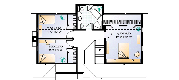 upper floor house blueprint