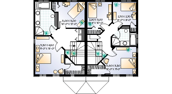 upper floor house blueprint