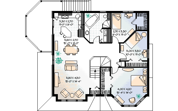 upper floor house blueprint