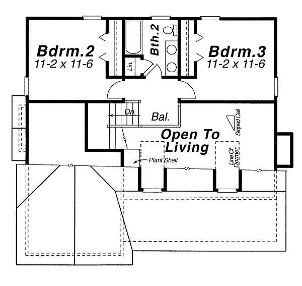 upper floor house blueprint