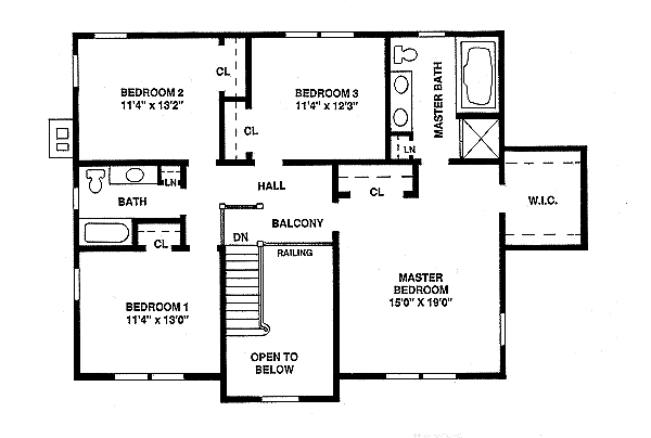 upper floor house blueprint