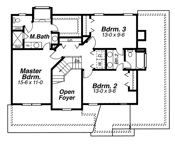 upper floor house blueprint