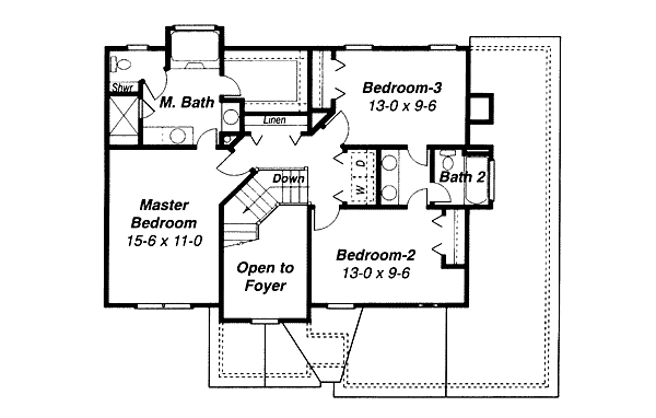 upper floor house blueprint