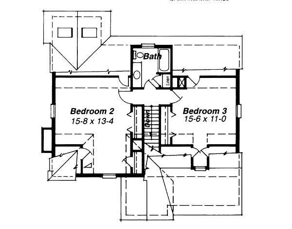 upper floor house blueprint
