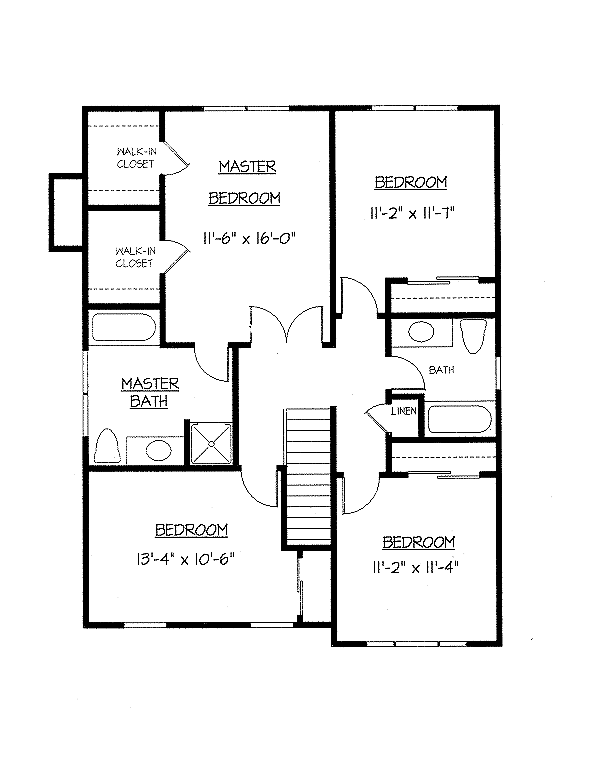 upper floor house blueprint