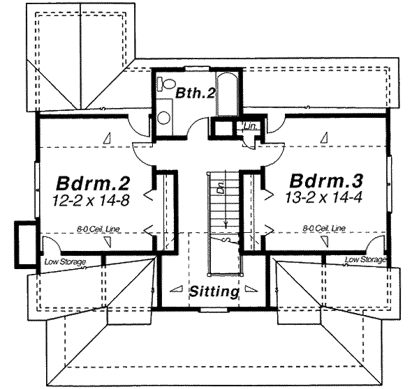 upper floor house blueprint