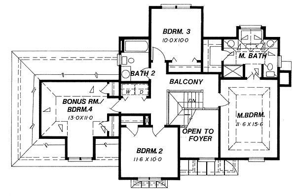 upper floor house blueprint