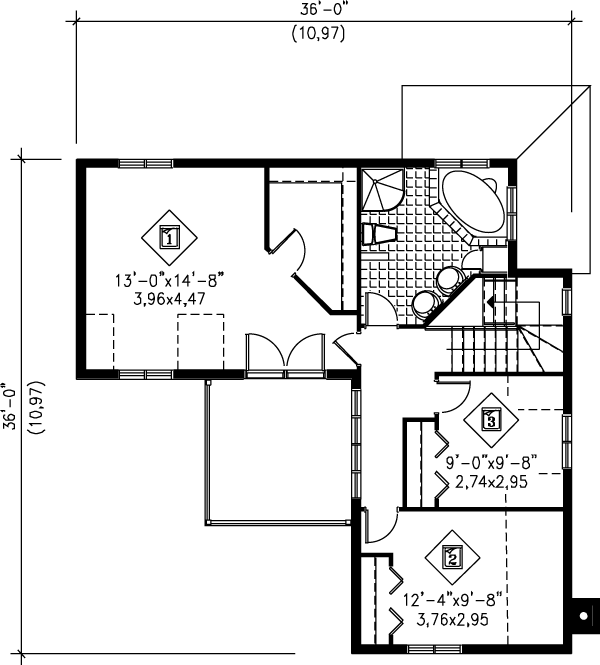 upper floor house blueprint