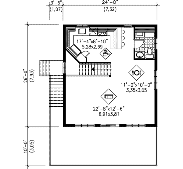upper floor house blueprint