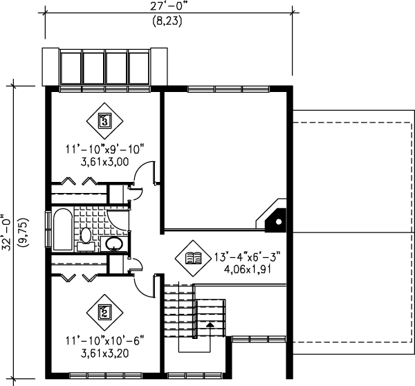 upper floor house blueprint