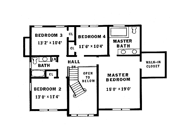 upper floor house blueprint
