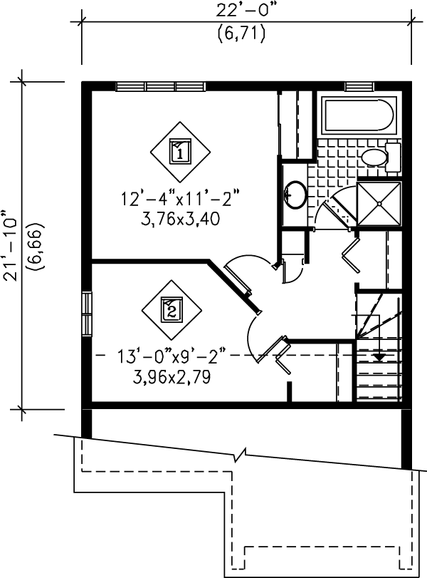 upper floor house blueprint