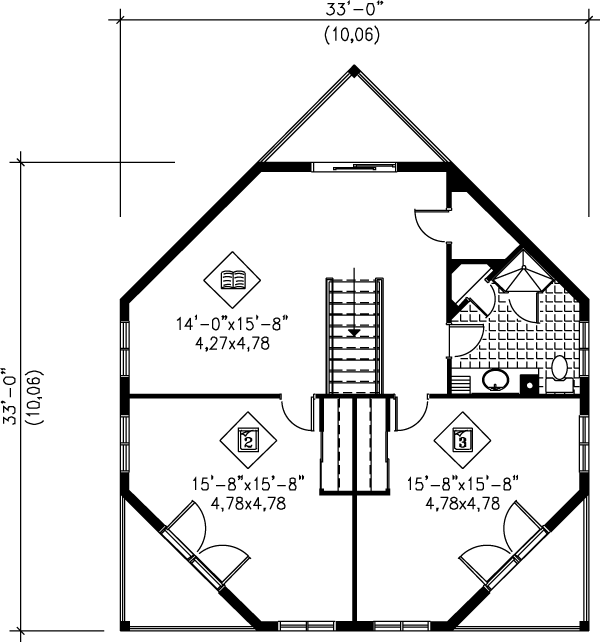 upper floor house blueprint
