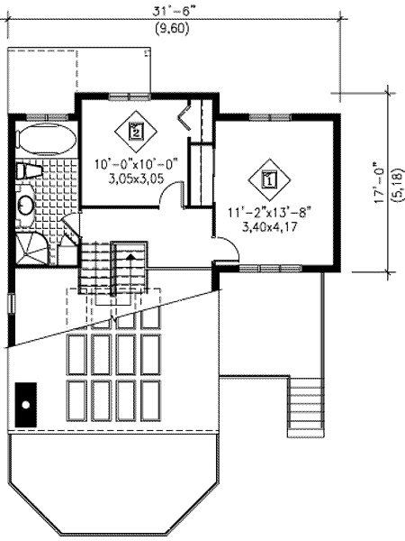 upper floor house blueprint