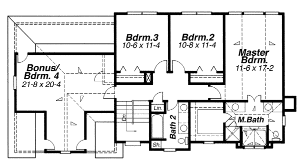 upper floor house blueprint