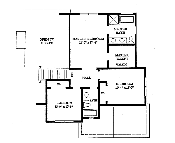 upper floor house blueprint
