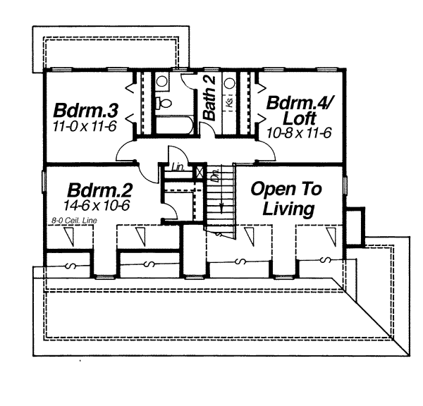 upper floor house blueprint