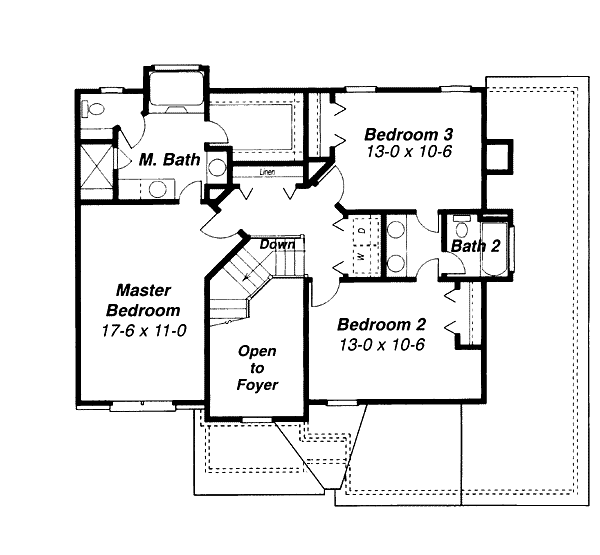 upper floor house blueprint