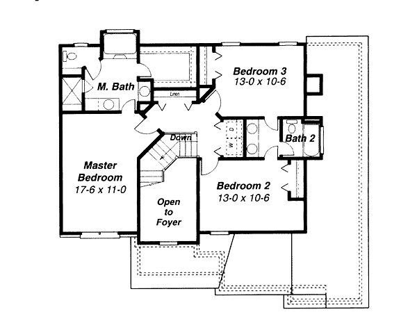 upper floor house blueprint