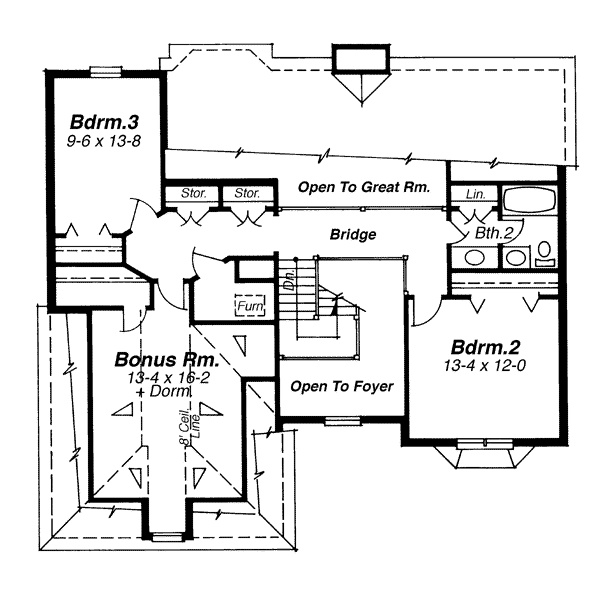 upper floor house blueprint