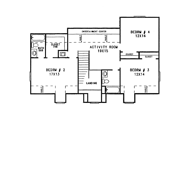 upper floor house blueprint