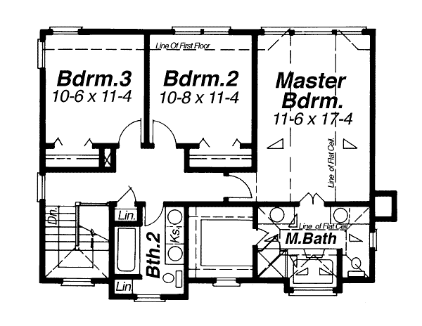upper floor house blueprint