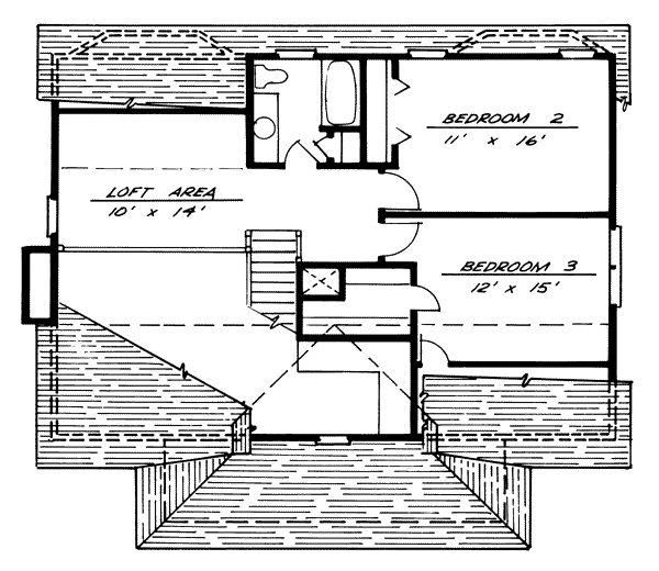 upper floor house blueprint