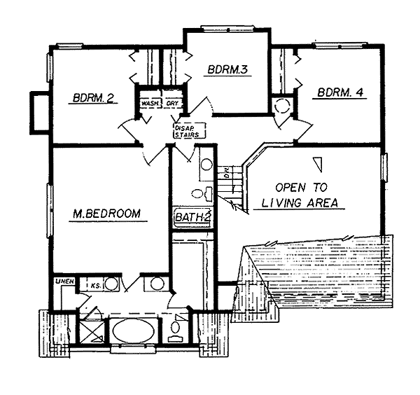upper floor house blueprint