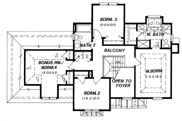 upper floor house blueprint