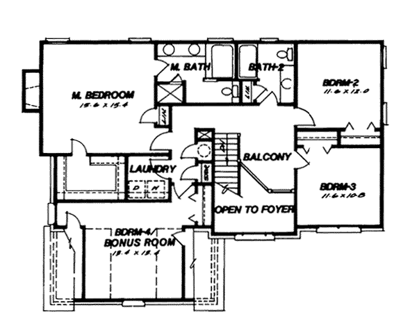 upper floor house blueprint