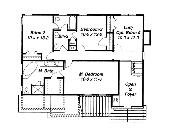 upper floor house blueprint