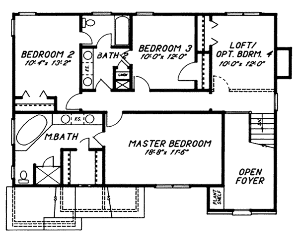upper floor house blueprint