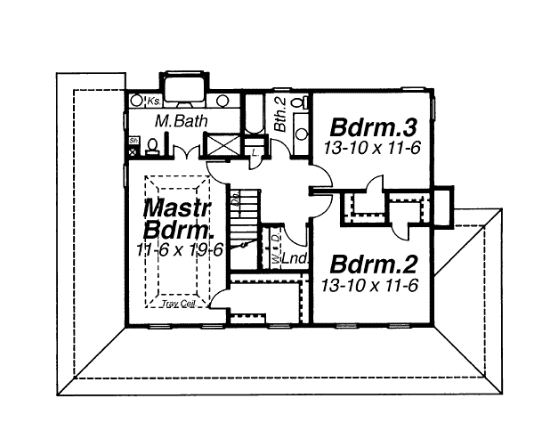 upper floor house blueprint