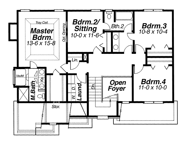 upper floor house blueprint