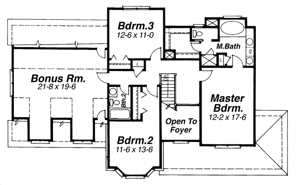 upper floor house blueprint