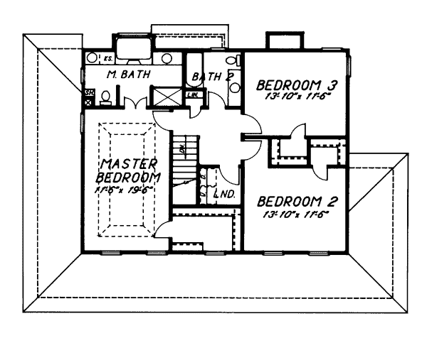 upper floor house blueprint