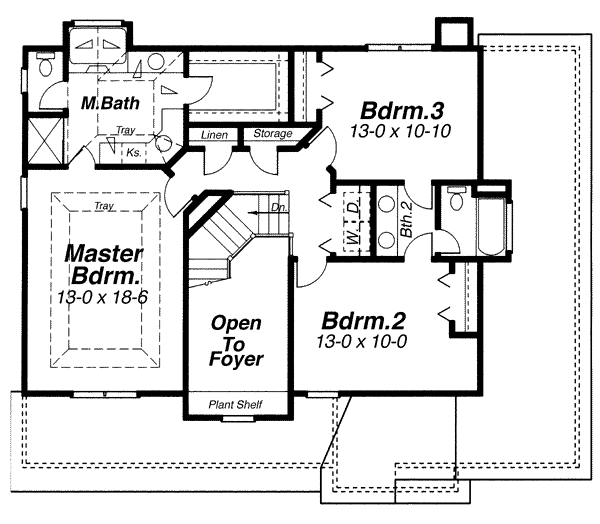upper floor house blueprint