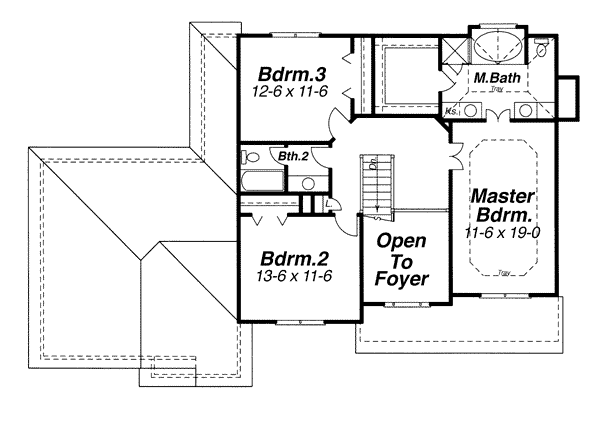 upper floor house blueprint