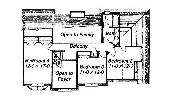 upper floor house blueprint